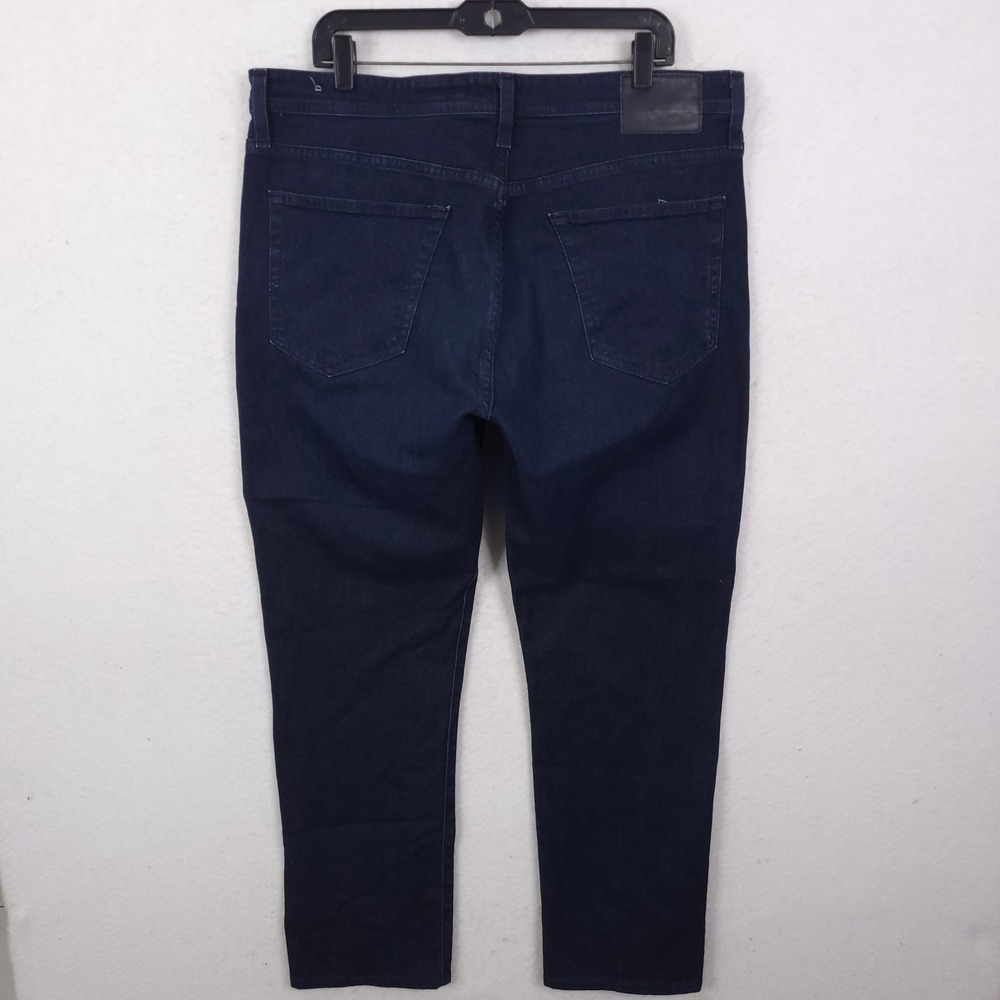 Adriano Goldschmied Everett Slim Straight Jeans Men 38x32 Fits 38x32 Dark Indigo